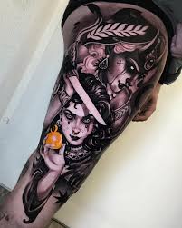 Best Black And Grey Tattoo Artists In Michigan La Vida Y La Muerte This One Goes To Michigan Done At X Skullz Tattoo Cristianos Vida Y Muerte Disenos De Unas
