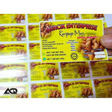 Sebagai contoh misalkan log o naga. Sticker Custom Saiz 5cm X 10cm Shopee Malaysia