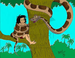 This thing took me a while. Kaa And Mowgli Colored By Pasta79 On Deviantart Mowgli Cute Stories Disney Crossover