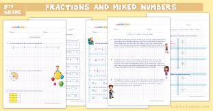 Adding and subtracting integers worksheets in many. Fractions Worksheets For Grade 5 Pdf Converting Mixed Numbers And Improper Fractions Practice