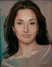 Painting Oil Canvas Portrait from Ecuador