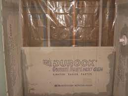 Conventional Shower Construction With Cement Board For Tile Bathrooms Bathroom Tile Installation Bathroom Shower Walls Shower