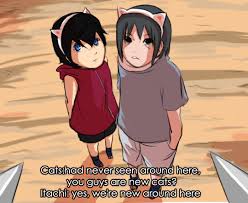 Itachi And Rouz Cats By Malengil On Deviantart Please contact us if you want to publish a sasuke and itachi wallpaper on our site. itachi and rouz cats by malengil on