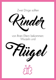 Wurzeln Und Flugel Kunstdruck Poster Spruch