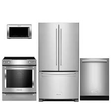 Kitchenaid 4 Piece Kitchen Appliance Package With Electric Range Stainless Steel Kitchen Kitchen Aid Appliances Kitchen Appliance Packages Kitchen Aid Appliances Stainless Steel