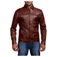 Inception Cobb Leonardo Dicaprio Leather Jacket Maroon Leather Jacket Leather Jacket Maroon Leather
