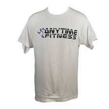 Unisex White Anytime Fitness T Shirt Anytime Fitness Workout Tshirts Fitness