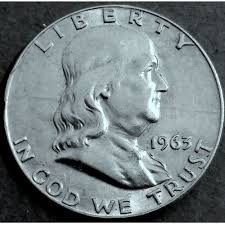 For Sale 1963 Franklin Silver Half Dollar Au Very Nice Webstore Half Dollar Coins Silver Coins