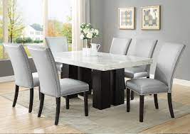 Skip to the end of the images gallery. Marble Dining Table Set Off 58