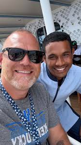 This guy right here is the hardest working man! Deck 8 smoking area. Louie  is the absolute best!