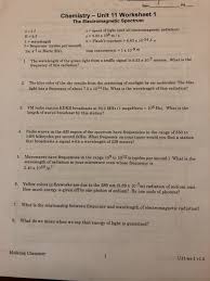 Solved Pd Date Chemistry Unit 11 Worksheet 1 The Electr Chegg Com
