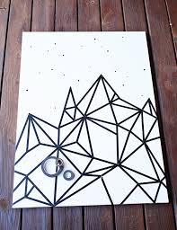 Try This Easy Washi Tape Wall Art A Beautiful Mess Diy Deco Facile Dessin Origami Idees Tableau