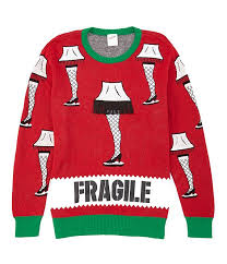 A Christmas Story Fragile Lamp Fringe Christmas Sweater