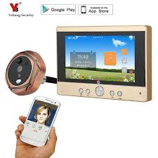 Yobang Bezopasnosti 720 P Wi Fi Besprovodnoj Cifrovoj Glazok Dveri 5 Perednej Dveri Glazok Kamery Besprovodnoj Dverno Wifi Doorbell Door Viewers Wifi Wireless