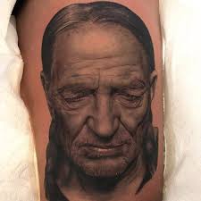 Black And Grey Tattoo Artists Austin Willie Nelson Realism Tattoo By Austin Tattoo Artist Jamie Mahood Realism Tattoo Austin Tattoo Artists Tattoo Artists