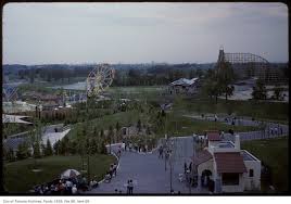 Smurfs, fred flinstone, captain caveman, barney rubble, yogi bear. Canada S Wonderland Opening Year Vintage Photographs
