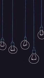 Black And White Light Bulb Wallpaper Light Bulbs Minimalistic Minimalist Wallpaper Phone Wallpaper Iphone Wallpaper