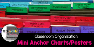 How I Organize My Mini Anchor Charts Posters Technically