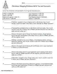 Examples, solutions, and videos that will help students review word problems on discount and sales tax. Problems With Tax And Discounts 5 Worksheets