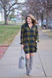 Plaid Shirtdress Outfit Buffalo Plaid Shirtdress By Lauren M Plaid Shirt Dress Outfit Shirt Dress Outfit Plaid Shirtdress