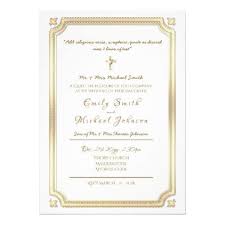 Catholic Wedding Invitation Formal With Verse Zazzle Com Catholic Wedding Invitations Vintage Wedding Invitations Wedding Invitation Wording Formal