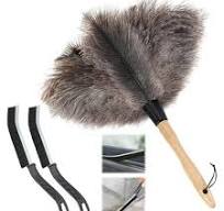 Reusable Fluffy Ostrich Feather Duster 14 inch Cleaning Brush for Ceiling Fan | eBay