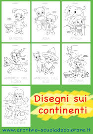 Disegni Da Colorare Sui Continenti Disegni Da Colorare Bambini Disegni