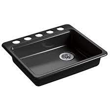 By mounting the sink at the bottom. Kohler Riverby 25 L X 22 W Undermount Single Bowl Kitchen Sink Wayfair