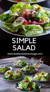 Simple Salad Recipe Weekend At The Cottage Recipe In 2020 Easy Salad Recipes Easy Salads Lettuce Recipes