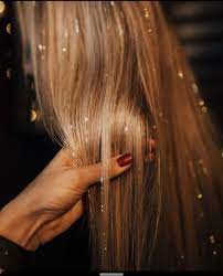 Make The Perfect Party Statement With Tinsel Hair Lengthy Hair Hair Tinsel Fairy Hair Glitter Hair