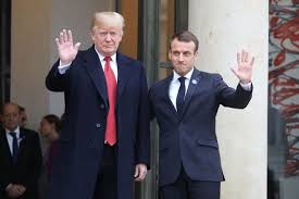 Emmanuel macron height 5 feet 9 inches approx. President Donald Trump Meets French Counterpart Emmanuel Macron