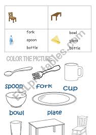 Try to guess the meaning of it in your own language. Things In The Dining Room Esl Worksheet By Andang