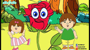 Yang pertama ada gambar kartun bunga mawar yang sedang mekar dan memiliki dua helai daun yang terlihat sangat segar. Kutahu Bunga Matahari Bunga Mawar Dan Bunga Melati Puri Animation Youtube