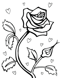 Set up a table outside and keep kids of all ages occupied with these spring pictures to color. Roses And Hearts Coloring Pages Best Coloring Pages For Kids