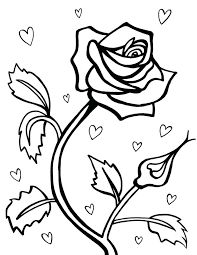 Free printable rose coloring pages for adults and teens! Roses And Hearts Coloring Pages Best Coloring Pages For Kids