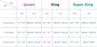 Pillow Size Chart Paketumroh Co