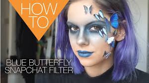 The Blue Butterfly Snapchat Filter Halloween How To Makeup Tutorial Youtube Snapchat filter makeup tutorial blue butterfly bahasa. the blue butterfly snapchat filter halloween how to makeup tutorial