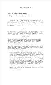Contract of lease know all men by these presents: Example Of Commercial Lease Agreement Standard Form Commercial Lease In Word And Pdf Formats A Commercial Lease Agreement Is A Contract Made Between The Landowner And The Business Party For