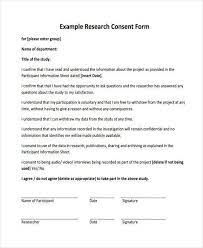 It is not a required format. Research Consent Form Template Cnbam