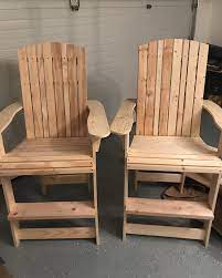 i decided to build some adirondack style chairs for my deck went tall so the deck rail didn t bloc adirondack chairs diy outdoor chairs adirondack chair plans