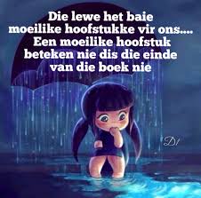 Die Lewe Het Baie Moeilike Hoofstukke Vir Ons Een Moeilike Hoofstuk Beteken Nie Dis Die Einde Van Die Rainy Day Drawing Rain Illustration Rain Cartoon