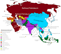 What Does Each Asian Country Export The Most To The United States Map World Geography Asian History