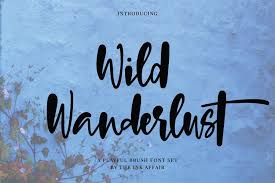 Sortdecai cursive wild script is a trademark of swistblnk. Wild Wanderlust Font 114763 Script Font Bundles