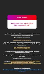 Check spelling or type a new query. Pertanyaan Tentang Diksi Jejak Sekolah