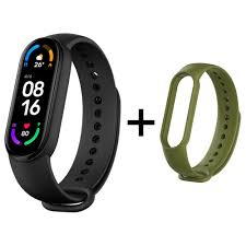 Mi smart band 6one step aheadno.1 wearable band brand in the world. Xiaomi Mi Band 6 Smart Bracelet Black Green Strap
