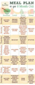 Meal Plan For 8 Month Old Beechnut Baby Food 8 Months 8 Month Old Baby Food Baby Food Schedule