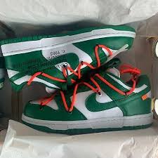 Ad Ebay Url Nike Dunk Low Off White Pine Green In 2020 Nike Dunks Nike Dunk Low Dunk Low