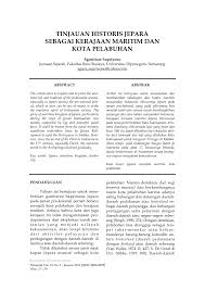 Bandingkan ciri ciri kerajaan agraria maritim. Pdf Tinjauan Historis Jepara Sebagai Kerajaan Maritim Dan Kota Pelabuhan