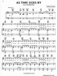As Time Goes By Piano Sheet Music Casablanca Sheet Music Sheetmusic Free Com Pdf