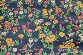Download 4k wallpapers of best flowers, roses, tulips, lotus, lily, poppy, dahlia, cherry blossom for desktop & mobile phones in high quality hd, 4k, 5k resolutions. 1970s Retro Vintage Wallpaper Floral Pattern Navy Blue Motif 570x380 Download Hd Wallpaper Wallpapertip
